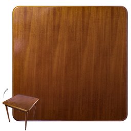 Mesa Quadrada 80x80 Cm com 4 Cadeiras de Madeira para Cozinha - Laminado Imbuia - 2