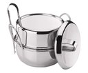 Ver imagem 3 de Balde de Gelo Inox Conservação Térmica com Pinça Pegador 2,5 Litros Baldinho Bar Festa Cooler