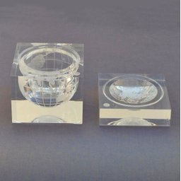 Balde de Gelo Acrílico Champanheira Transparente com Tampa - 9