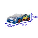 Ver imagem 5 de Mini Cama Carro Infantil Juvenil Mcqueen Basoto Brasil