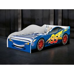 Mini Cama Carro Infantil Juvenil Mcqueen Basoto Brasil - 4