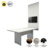 Conjunto Escritório Mesa de Reunião 1,80m Painel Tv Cz F5 - 4