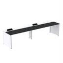 Ver imagem 1 de Mesa de Plataforma Simples para 2 Pessoas Corporativa 110x792/2P PSCPP110/792/2P Preto/Branco