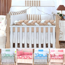 Ver imagem 1 de kit de berco com lateral trançado 9 peças algodão cores especiais caqui charmoso