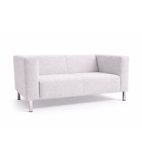 Sofá Perola 2 Lugares Kubo 153cm Bouclé Cinza - Sallar Home