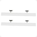 Ver imagem 5 de Kit 02 Prateleiras Suporte Embutido 90x14x3cm Branca Conceito