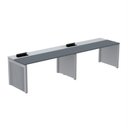Ver imagem 1 de Mesa de Plataforma Simples para 2 Pessoas Corporativa 110x792/2P PSCPP110/792/2P Cinza/Grafito