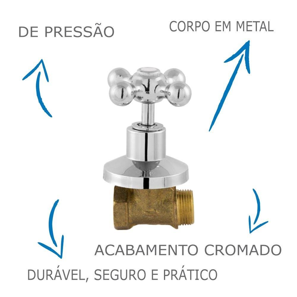 Registro De Pressão 3/4 Para Chuveiro 1416 C-33 De Parede - 4