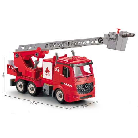 Caminhão de Bombeiro City Machine Com Luz E Som Multikids - BR1786 BR1786
