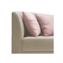 Ver imagem 4 de Recamier Heitor 185cm com Almofada Lado Direito Suede - Doce Sonho Móveis - Begê/Rosê