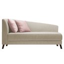 Ver imagem 1 de Recamier Heitor 185cm com Almofada Lado Direito Suede - Doce Sonho Móveis - Begê/Rosê