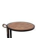 Ver imagem 5 de Mesa para Braço de Sofá Industrial em Aço Escandinavo Supreme Acabamento Couro