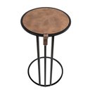 Ver imagem 2 de Mesa para Braço de Sofá Industrial em Aço Escandinavo Supreme Acabamento Couro