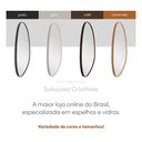 Ver imagem 6 de Espelho Orgânico Moderno Sala Quarto Banheiro Lavabo 80x60cm em Couro 3cm - Mod. Pinterest Café