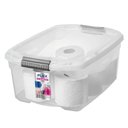 Ver imagem 5 de Kit 2 Caixas Plásticas Organizadoras Sanremo Flex 20L Transparente com Travas Multiuso Brinquedos