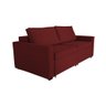 Sofá Retrátil Bipartido Cardeal Veludo Vinho 2,20m - 5