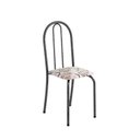 Ver imagem 5 de Conjunto de Mesa Tubular 70cm X Tampo em MDF com 4 Cadeiras Ane B Prata Arabesco/Mart
