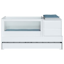 Berço Multifuncional Sol e Mar com Cômoda 7 em 1 - Branco - 7