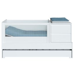 Berço Multifuncional Sol e Mar com Cômoda 7 em 1 - Branco - 1