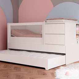 Berço Multifuncional Sol e Mar com Cômoda 7 em 1 - Branco - 4