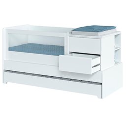 Berço Multifuncional Sol e Mar com Cômoda 7 em 1 - Branco - 10