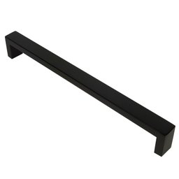 Puxador para Móveis, Armários, Gaveteiros e Cozinhas Aço Inox Preto Fosco Mod Line - 1