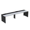 Ver imagem 1 de Mesa de Plataforma Simples para 2 Pessoas Corporativa 110x792/2P PSCPP110/792/2P Cinza/Preto