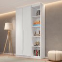 Ver imagem 1 de Guarda-Roupa Modulado 2 Portas 2 Gavetas 4 Prateleiras Estante Versatille Yescasa