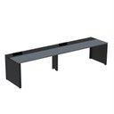 Ver imagem 1 de Mesa de Plataforma Simples para 2 Pessoas Corporativa 130x792/2P PSCPP130/792/2P Cinza/Grafito/Preto
