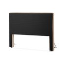 Ver imagem 3 de Cabeceira Cama King Estofada 1,93 - Inca Veludo Bege