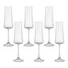 Jogo de 6 Taças para Champanhe em Cristal Ecológico Xtra 210ml - Bohemia - 1