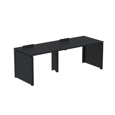 Mesa de Plataforma Simples para 2 Pessoas Corporativa 130x792/2P PSCPP130/792/2P Preto