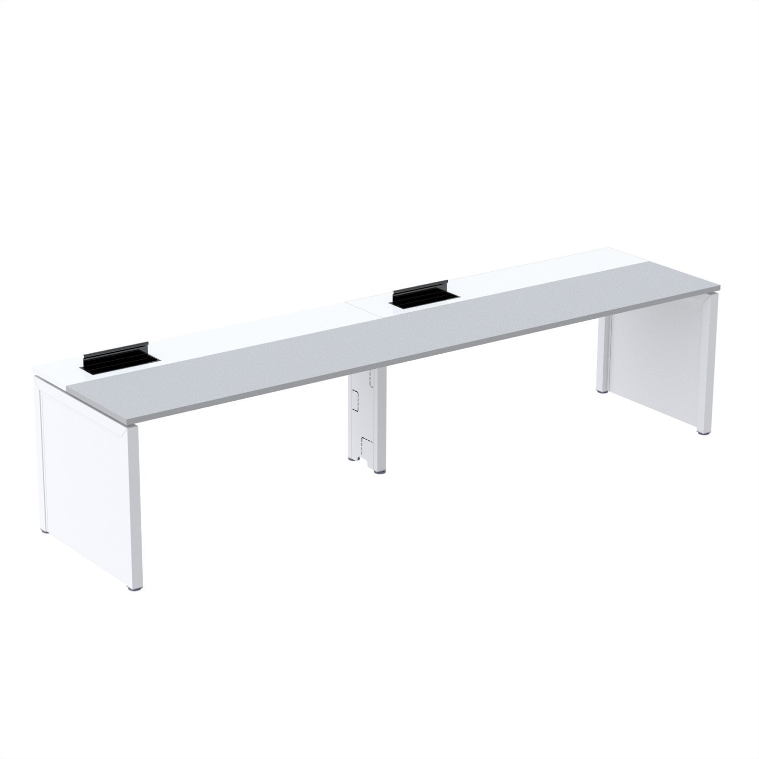 Mesa de Plataforma Simples para 2 Pessoas Corporativa 130x792/2p Pscpp130/792/2p - 2