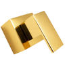Kit Ducha Quadrada 20x20 Slim Ultra Fina e 2 Acabamentos P/ Registro Base Deca de 1/2 ou 3/4 Dourado - 3