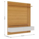 Ver imagem 2 de Painel para Tv Home Suspenso Juriti 1.5 Naturale Off White Matte – Colibri