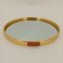 Ver imagem 2 de Bandeja Decorativa para Servir Espelhado Metal 20x20cm Dourado