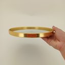 Ver imagem 4 de Bandeja Decorativa para Servir Espelhado Metal 20x20cm Dourado