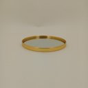 Ver imagem 5 de Bandeja Decorativa para Servir Espelhado Metal 20x20cm Dourado