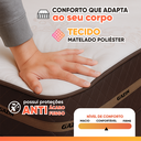 Ver mais imagens de Cama Box Casal Baú Colchão Gazin Molas Flora Marrom / Branco