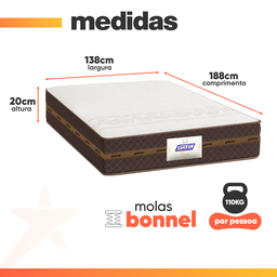 Cama Box Casal Baú Colchão Gazin Molas Flora Marrom / Branco - 4