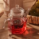 Ver imagem 3 de Chaleira de Vidro Faces Com Infusor para Chá 600ml - Wp Connect