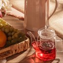 Ver imagem 2 de Chaleira de Vidro Faces Com Infusor para Chá 600ml - Wp Connect