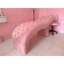 Ver imagem 3 de Maca Cama Com Cadeira Mocho Para Salão De Beleza Ideal Limpeza Pele Estética Facial Cílios Sobrancel