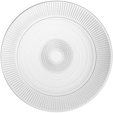 Prato Raso Vidro Temperado Transparente Luminarc Louison 2x27x27cm 6 Peças