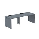 Ver imagem 1 de Mesa de Plataforma Simples para 2 Pessoas Corporativa 130x792/2P PSCPP130/792/2P Cinza/Grafito