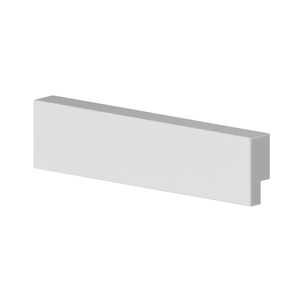 Rodapé de Poliestireno 03cm Liso Branco 50003 Arquitech