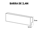 Ver imagem 3 de Rodapé de Poliestireno 03cm Liso Branco 50003 Arquitech
