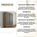 Ver imagem 4 de Guarda-Roupa MDF Solteiro Doha Intense 1,6 m 2 Portas de Correr Moderno Espaçoso Quarto Elegante: na