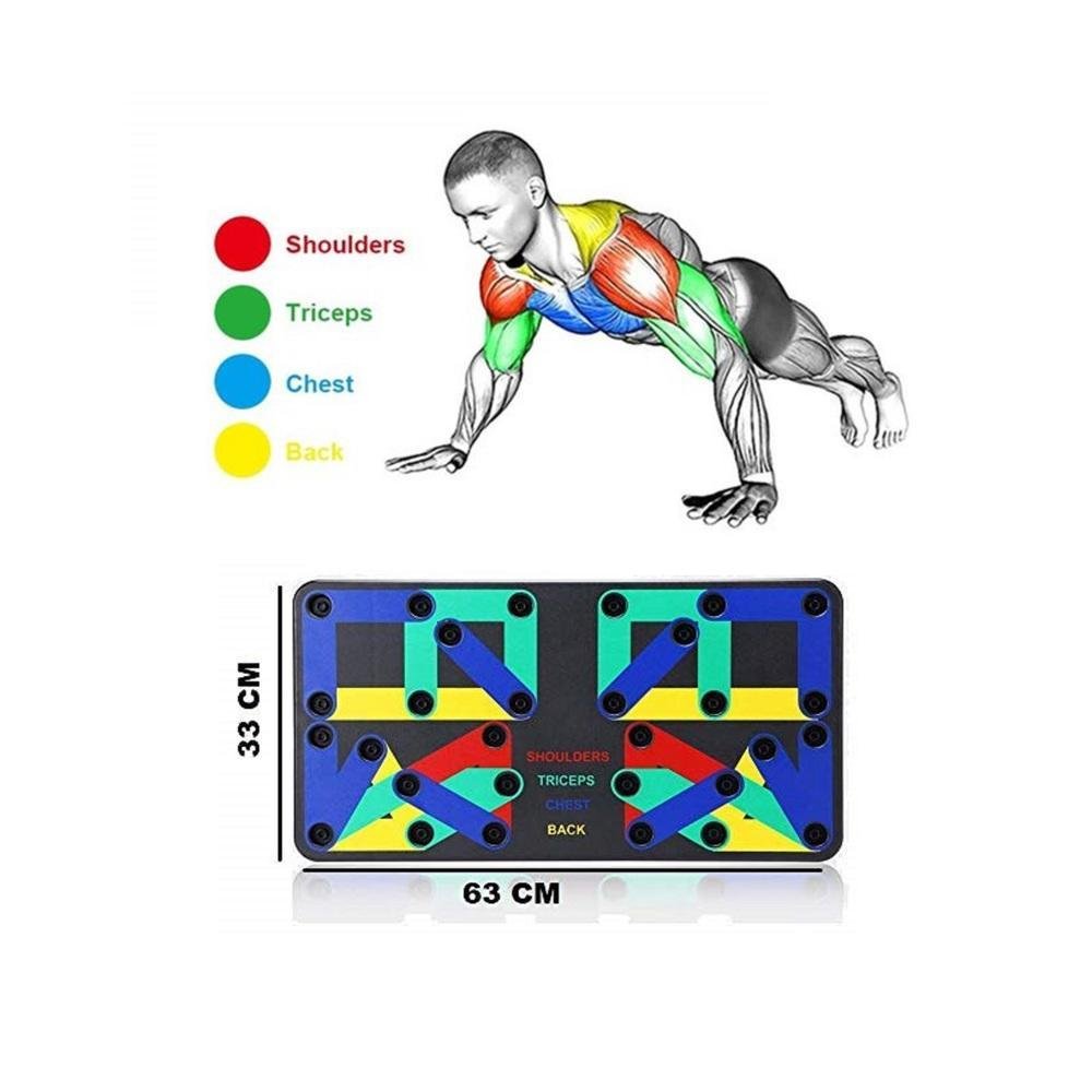 PRANCHA ACADEMIA EM CASA EXERCICIO PUSHUP FLEXAO COMPLETO - 3