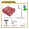 Kit Cuba Rt30 Riviera com Torneira Link 1062 e Válvula Metal com Sifão e Flexível - 10